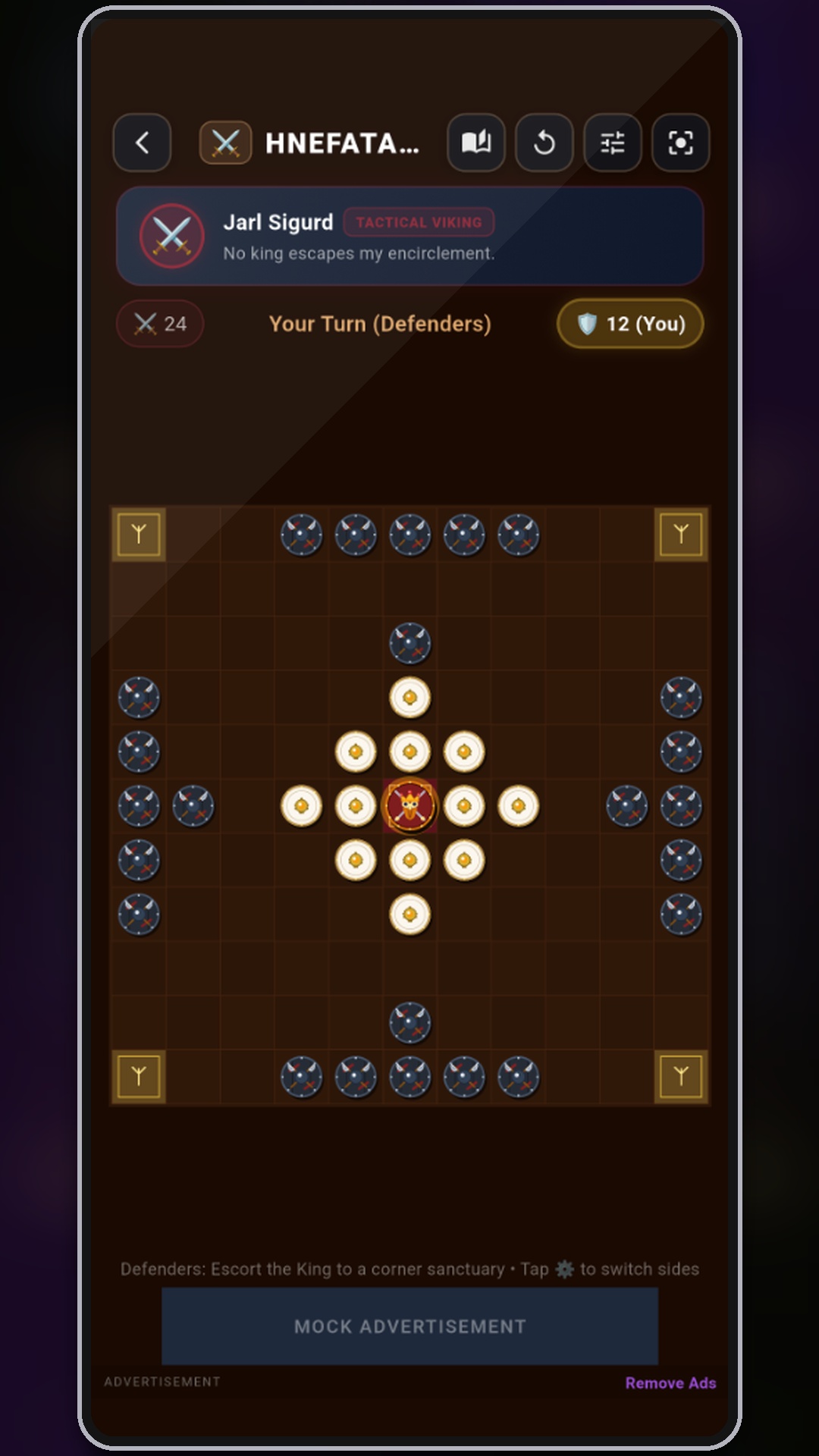 Hnefatafl Viking Chess